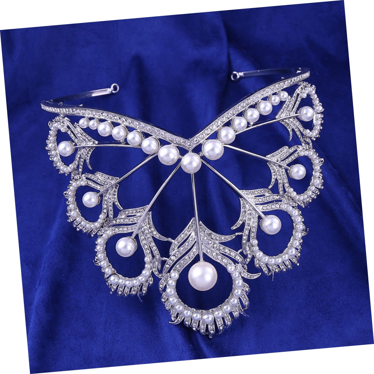 VICASKY 2 Pezzi Cerchietto Sposa e Accessorio Matrimonio per Donne e Ragazze Copricapo Cerimonia e
