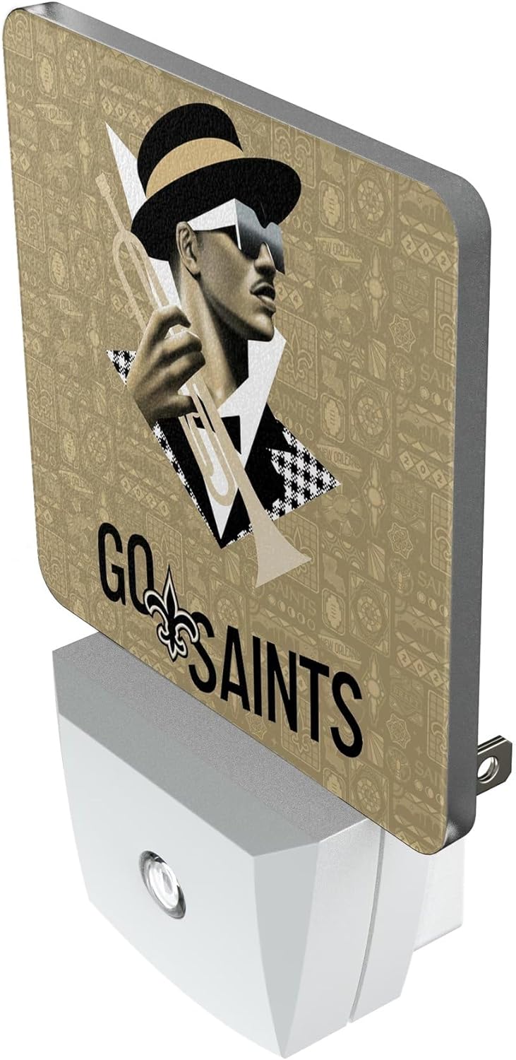 Keyscaper New Orleans Saints 2024 Illustrated Limited Edition Nightlight Two-Pack