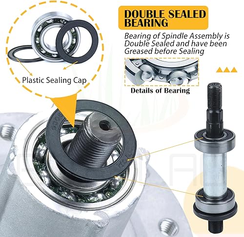 Vista 20 de GY21099 - Kit de husillo reemplaza John Deere D170 Husillo John Deere E180 Husillo LA175 Husillo GY20867 GY20592 para John Deere LA175 G110 190C