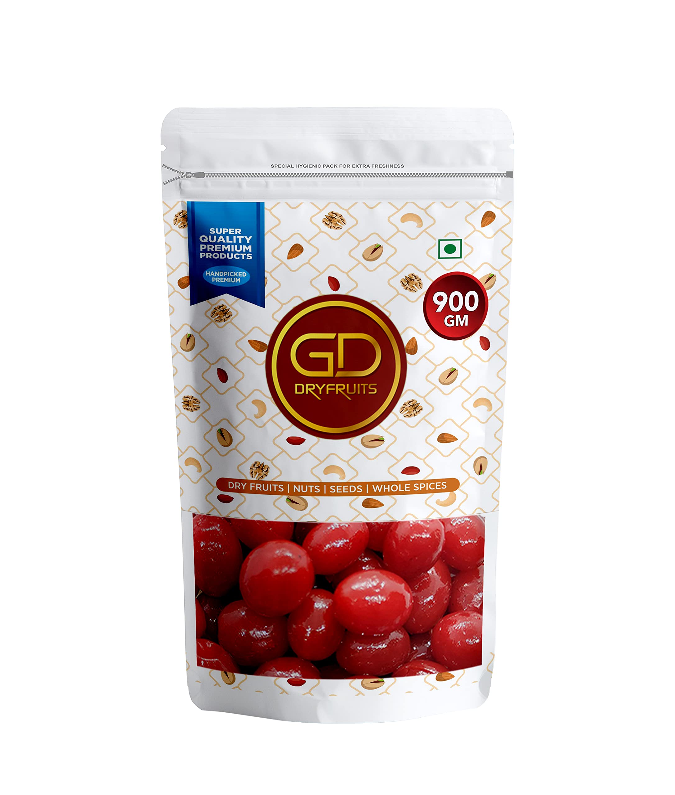 GD Dryfruit Candied Karonda Red Cherries/Glazed Candied Cherry fruit 900gm-image-18
