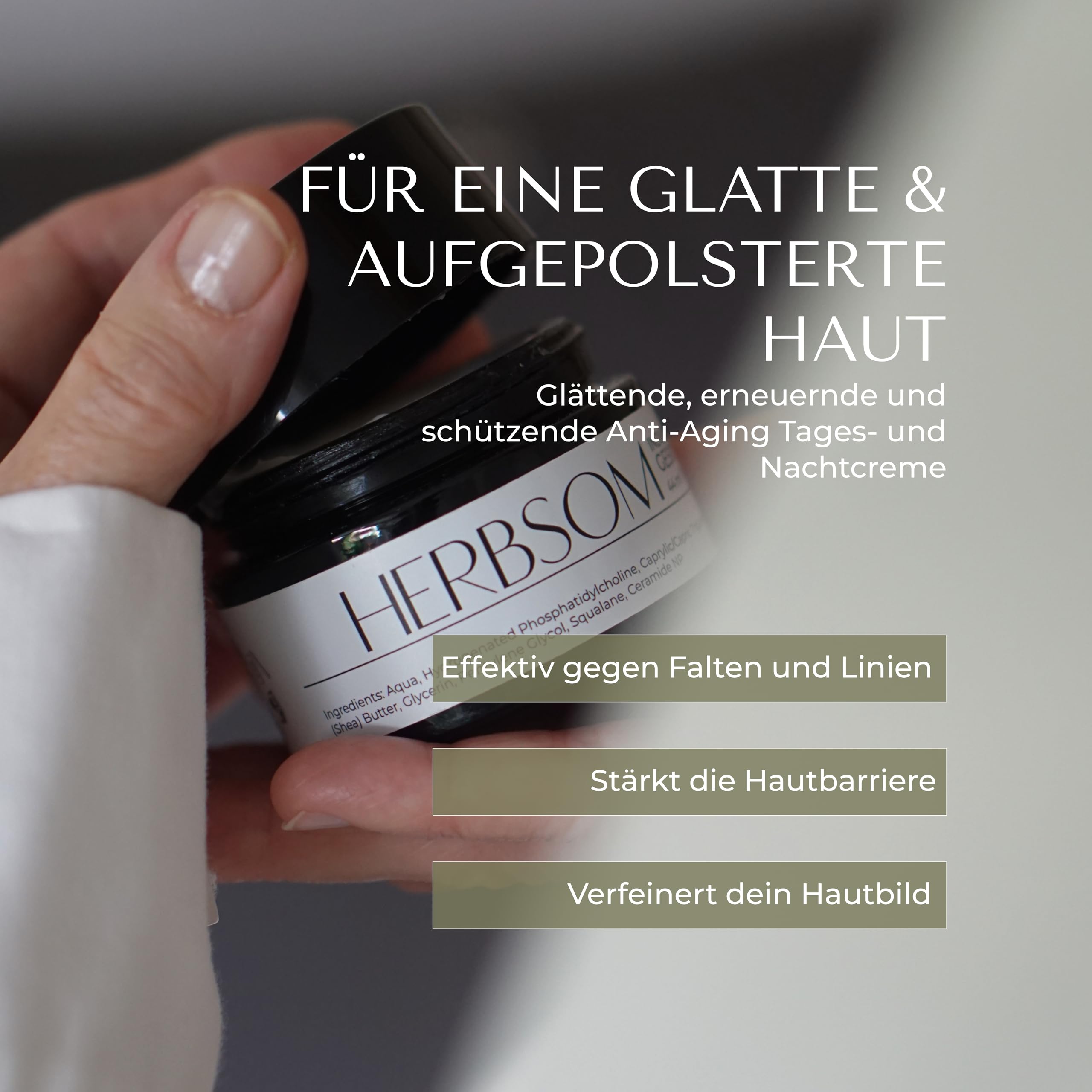 individuelle Anti-Aging Gesichtscreme I reichhaltige Creme für intensive Feuchtigkeit und ein straffes, strahlendes Hautbild