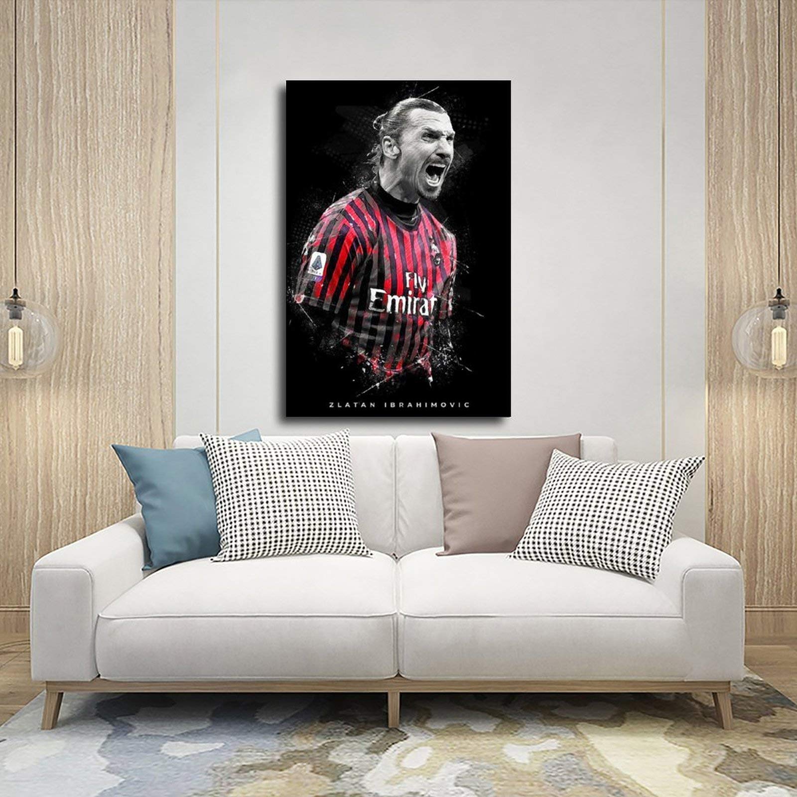 Zlatan Ibrahimovic Fußball-Poster Auf Leinwand – 40x60 Cm, Kunstdruck Für Wanddeko