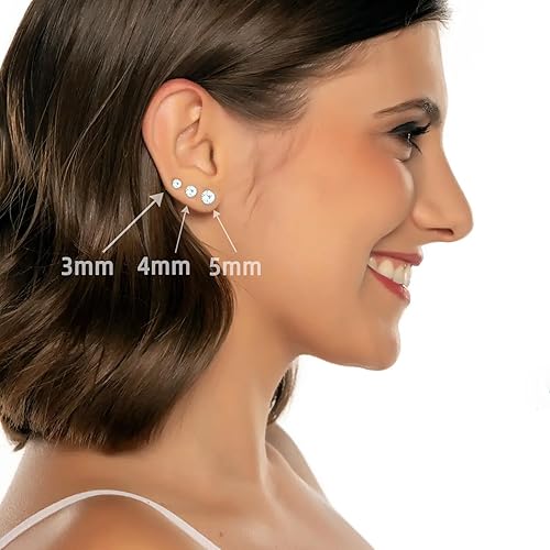 Miniatura 5 de Kit de 24 piezas de perforación de oreja desechables con 8 pistolas autoperforantes y 8 aretes, 8 almohadillas de limpieza