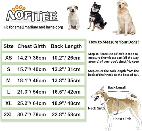 Miniatura 5 de AOFITEE Abrigo con capucha para perro, chaleco cálido para perro, sudadera de camuflaje para mascotas con bolsillo, acogedora pijama de cachorro