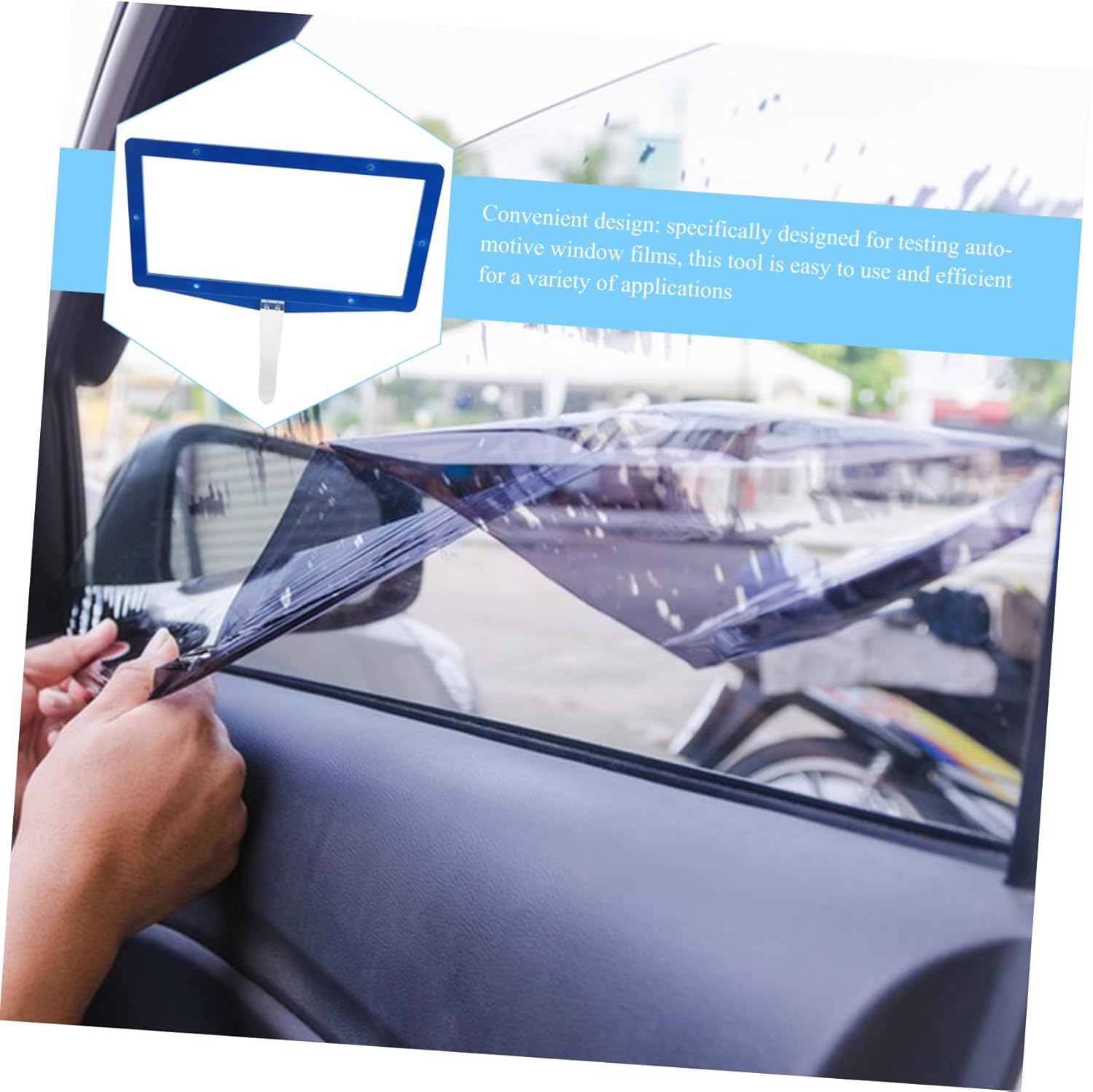 Mobestech 1set Professional Tinting Applicator Tool Kit for Window Film Testing Compact Design for Automotive Applications Cutter and Test Board for Precision Installations