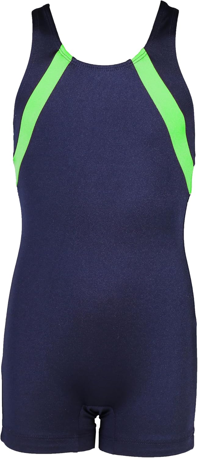 Boys and Mens Diagonal Cut Gymnastics Singlet - Variety of Colors