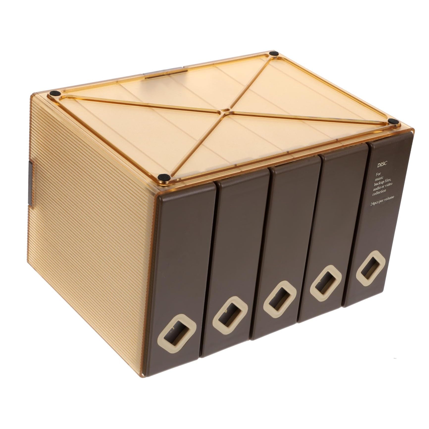 Cofanetto Cd Capacità Dischi Organizer Portatile Per Cd e Dvd Custodia Pratica e Resistente Per Viaggi e Feste
