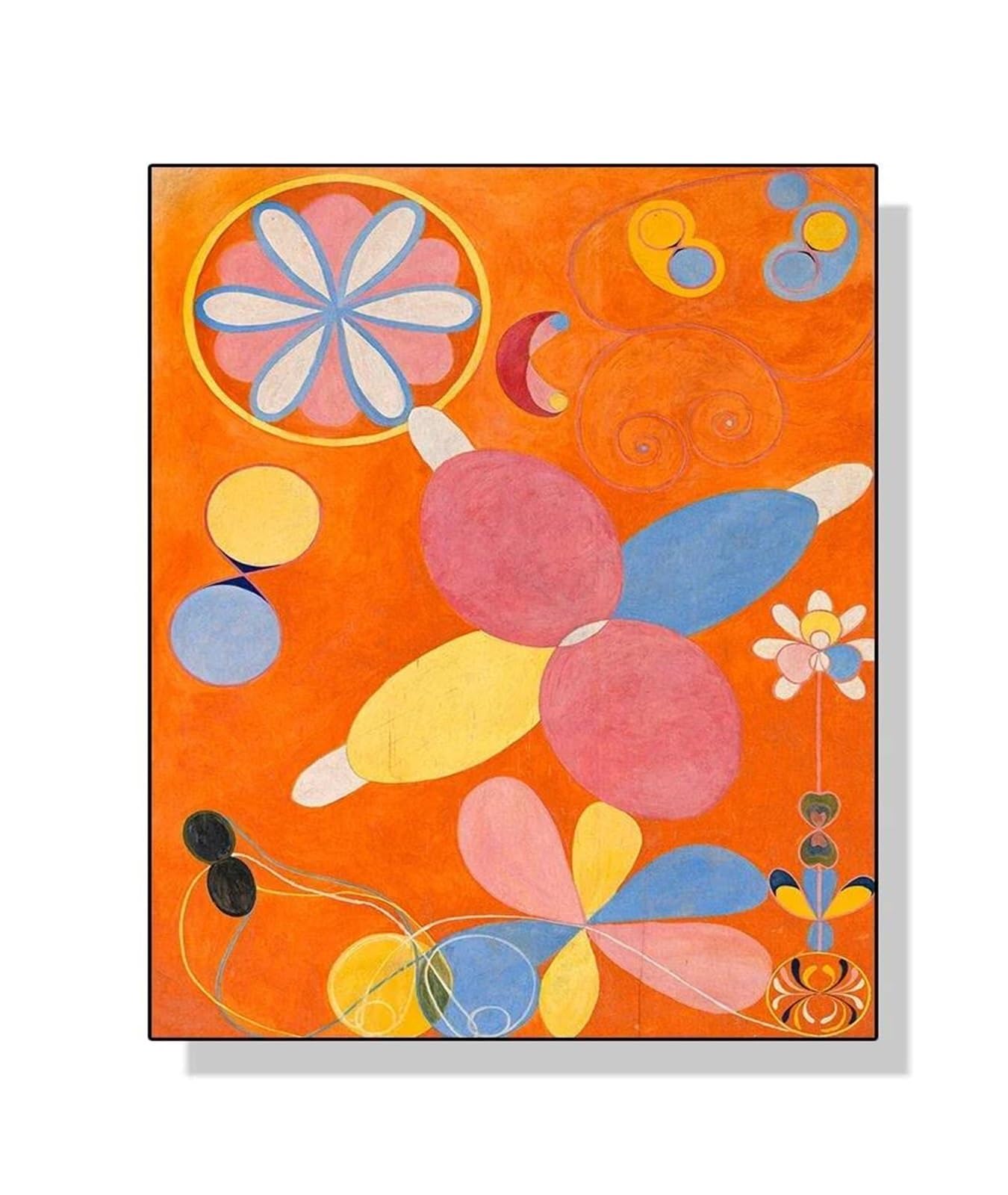 BYAMBD Aesthetic Pictures Abstract Exhibition Museum Poster Print Bohemian Scandinavian Wall Art Picture Home Room Decoration Frameless(D,40x50cm)