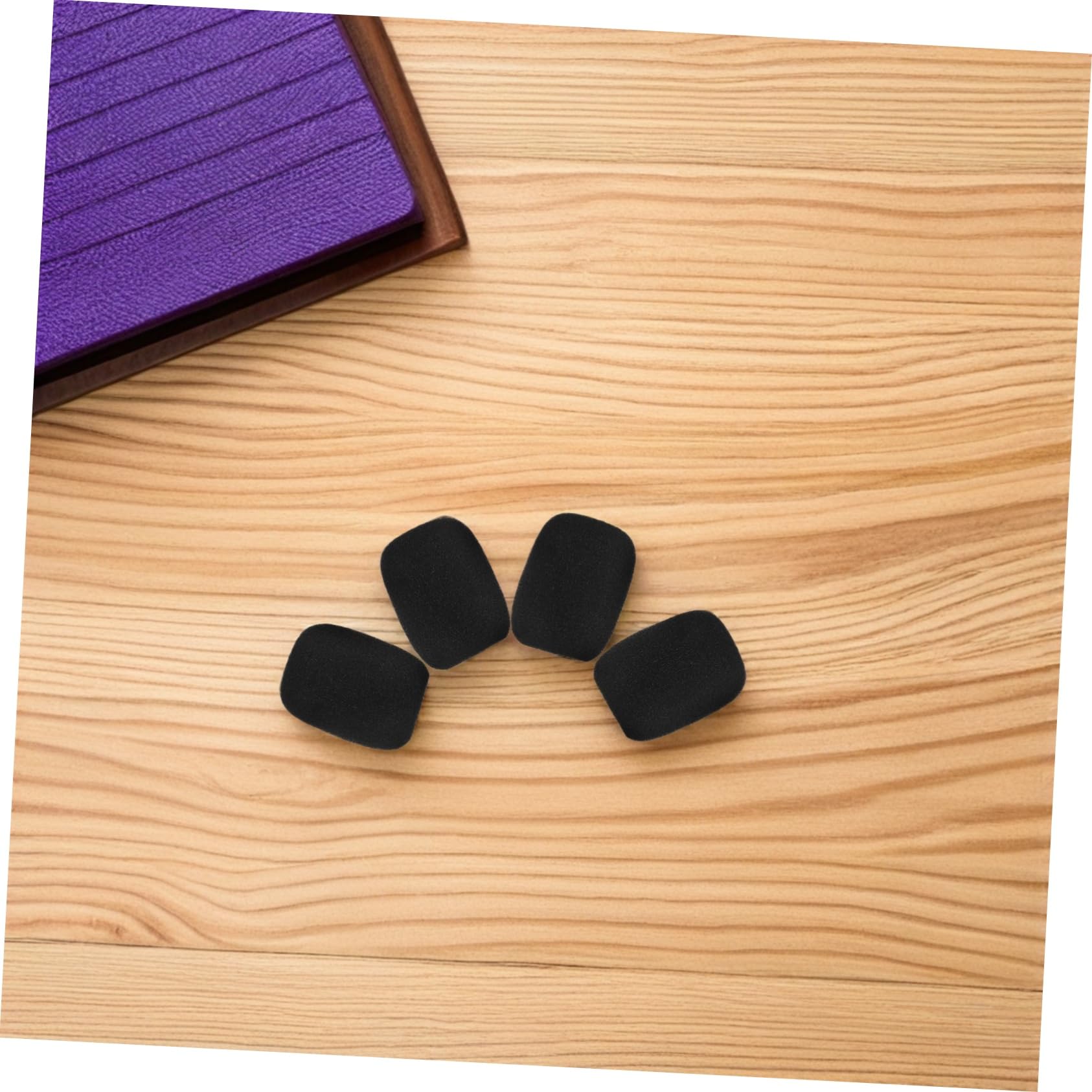 50pièces Bonnette Mousse Pour Anti-vent Protection Pour Micro-casque Lot De Mini Noir