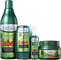 KIT CAPILAR COMPLETO CRESCE CABELO FOREVER LISS 4 PRODUTOS