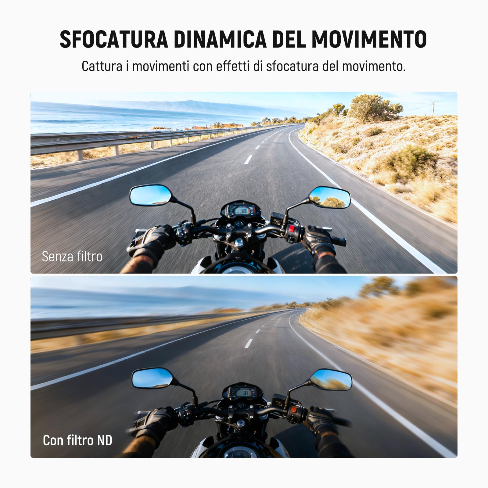 NEEWER Set di Filtro ND Compatibile con DJI Osmo Nano, ND8/16/32/CPL, Filtri a Densità Neutra Avvitabile in Vetro Ottico Multistrato per Obiettivo Action Cam, Accessori con Protezione Schermo, 4 Pezzi
