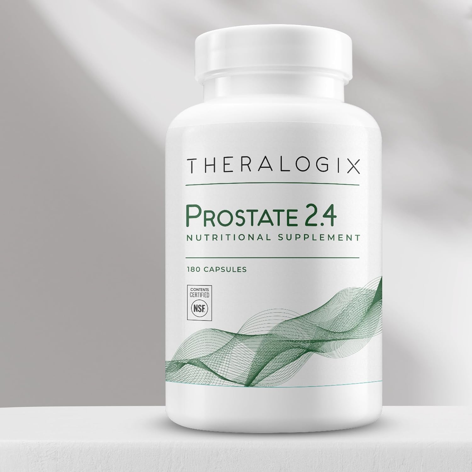 Theralogix Prostate 2.4 Nutritional Supplement - 90-Day Supply - Prostate Health for Men - Supports Healthy Prostate Tissue - Lycopene, Vitamin D3, Selenium & Vitamin E - NSF Certified - 180 Capsules