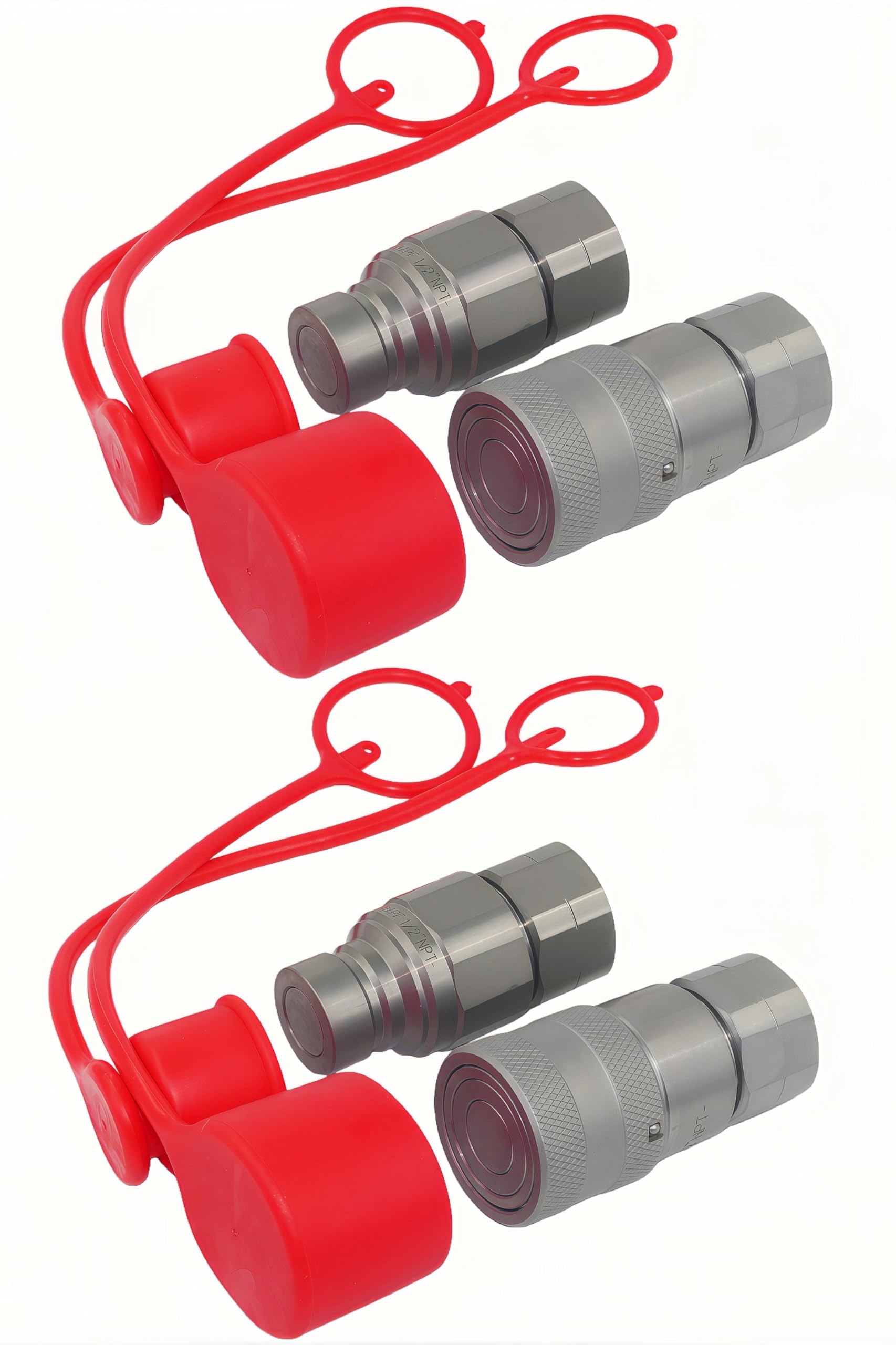 Amazon.com: 2 Sets LSQ-FF-04 1/2'' NPT ISO16028 Flat Face