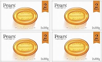 Pears Transparent Soap 2x100g, 4 pack (8 bars)