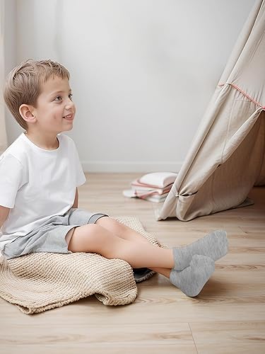 Miniatura 7 de URATOT 24 pares de calcetines de corte bajo para niños Calcetines tobilleros atléticos de media amortiguación para niños o niñas