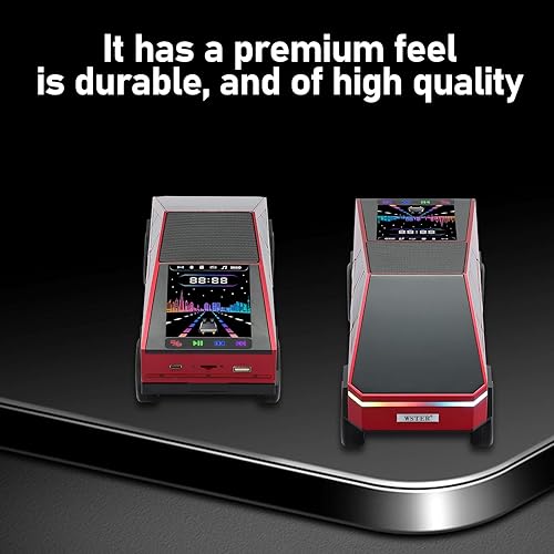 Miniatura 4 de Altavoz Bluetooth para automóvil con pantalla LED, diseño de automóvil modelo recargable, USBTFFM, llamadas manos libres, altavoz Bluetooth de