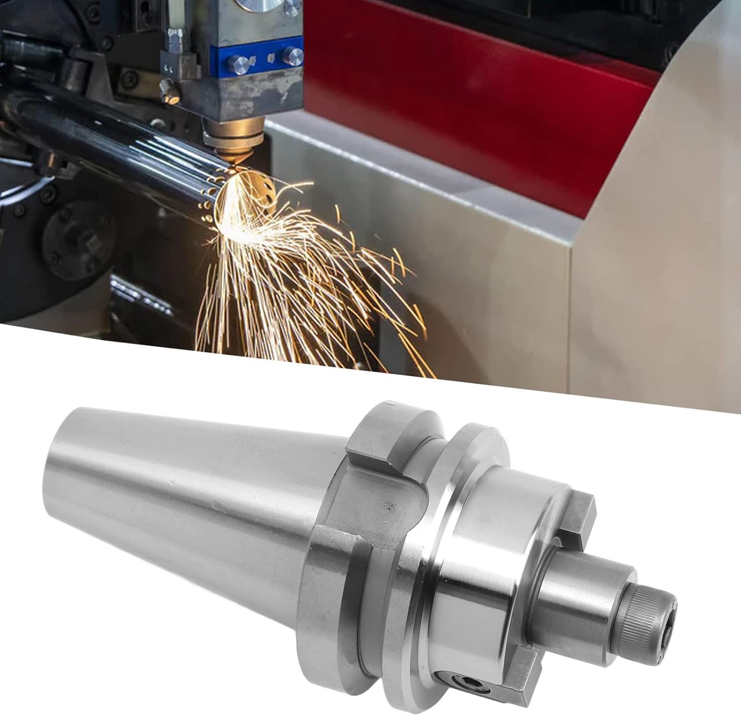 Face Mill Cutter Holder, CNC Milling Tool Holder, BT40 FMB22 45 Face Milling Disk Arbor with High Hardness Alloy Steel, Vibration for Metal Machining on CNC Engraving Machines