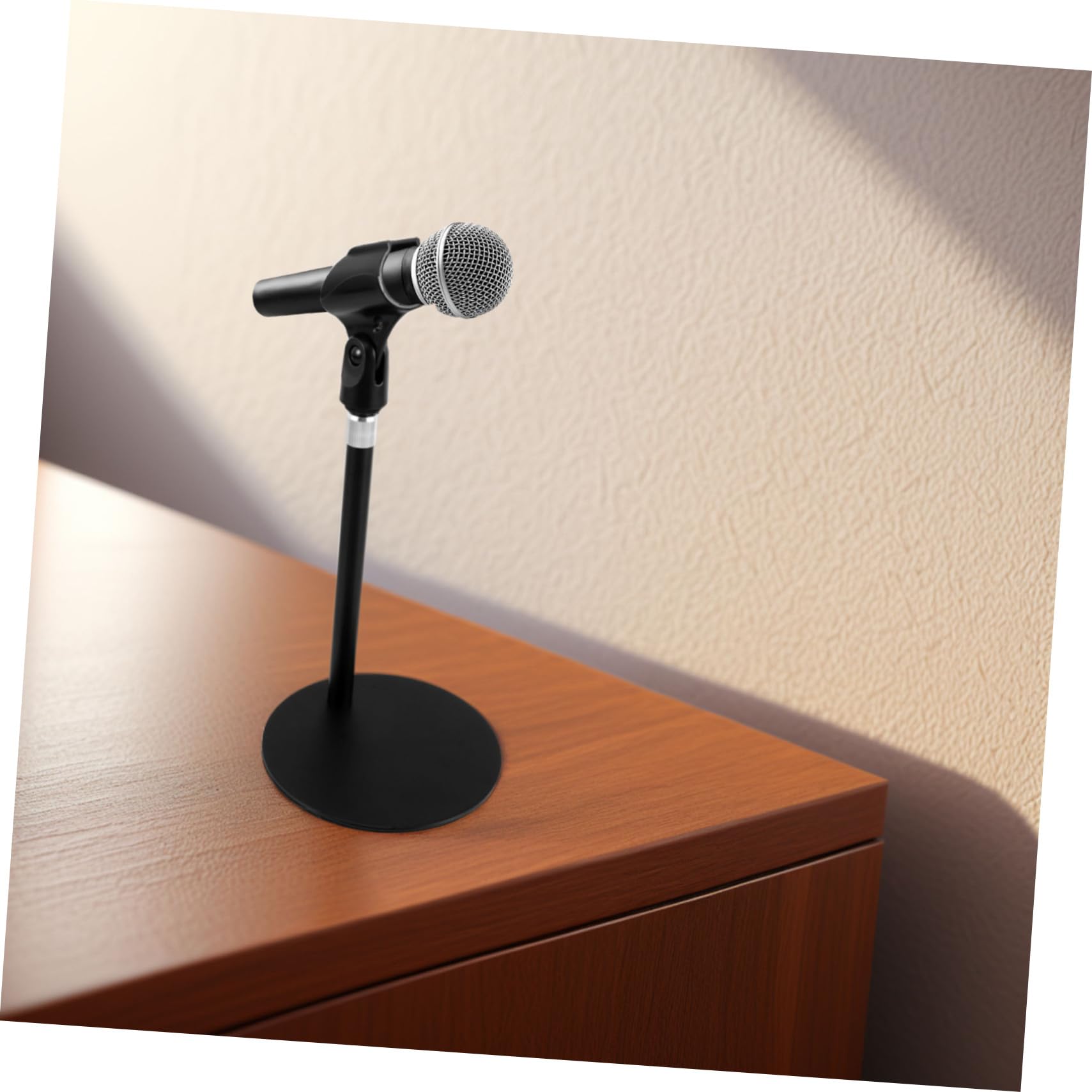 Supporto Microfono da Tavolo Regolabile con Base Pesante Stand Telescopico Antivibrazione per Microfono Gaming e Smartphone Accessorio Stabile per Scrivania