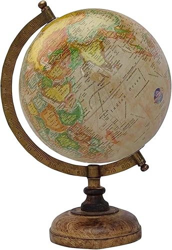 Globos de escritorio giratorios de 4.9in para decoración de la mesa de geografía del mundo del océano perfecto para el hogar, la oficina y el aula