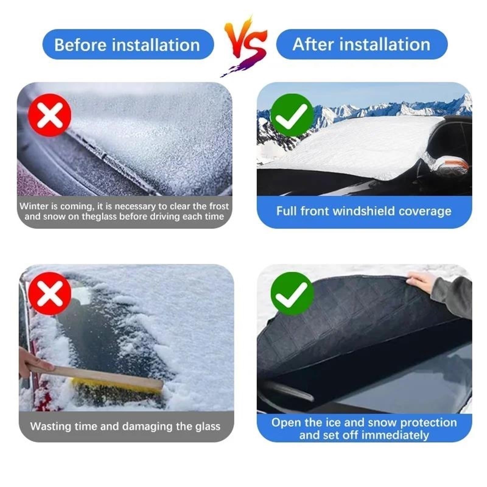 Accessori Esterni Per Auto Parasole Per Parabrezza Anteriore Per Per Impermeabile Antighiaccio E Antigelo Per Audi Q4 E-Tron