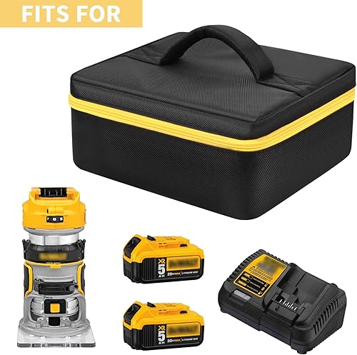 Miniatura 2 de Funda de herramientas compatible con DEWALT 20V Max XR (DCW600B)/para Makita XTR01Z 18V LXT router inalámbrico de iones de litio, soporte de