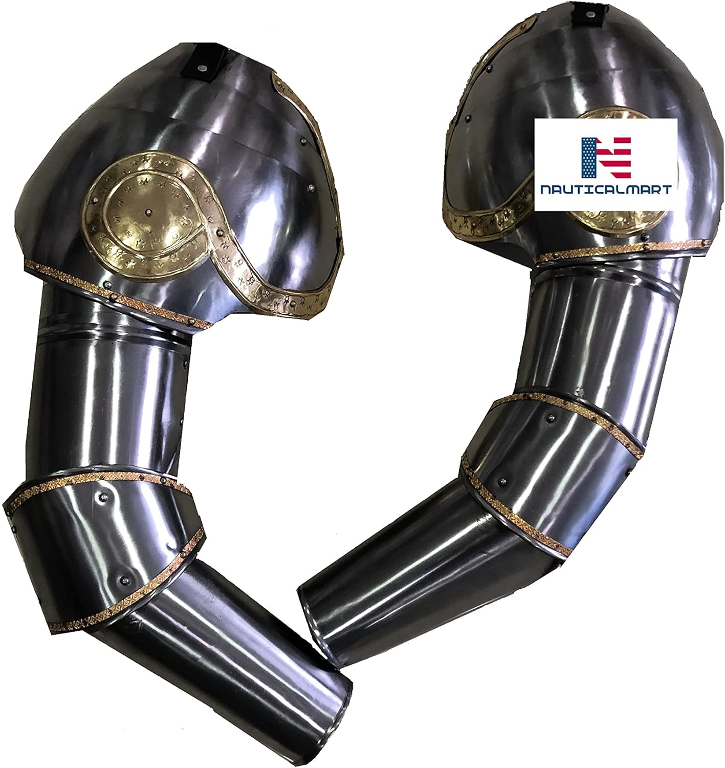 Steel Full Arm Set Medieval Armor Knight Armor Halloween Costume