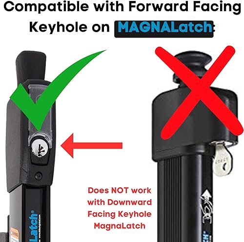 Miniatura 2 de Magna Latch Series 3 - Llave de repuesto para cerraduras Magna-Latch con orificio de cerradura orientado hacia adelante (nuevo estilo), llave 313131