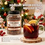Soeos Star Anise, 8oz (227), Whole Star Anise Pods for Baking, Cooking, and Spice Blends, Aromatic and Bold Flavor, Non-GMO