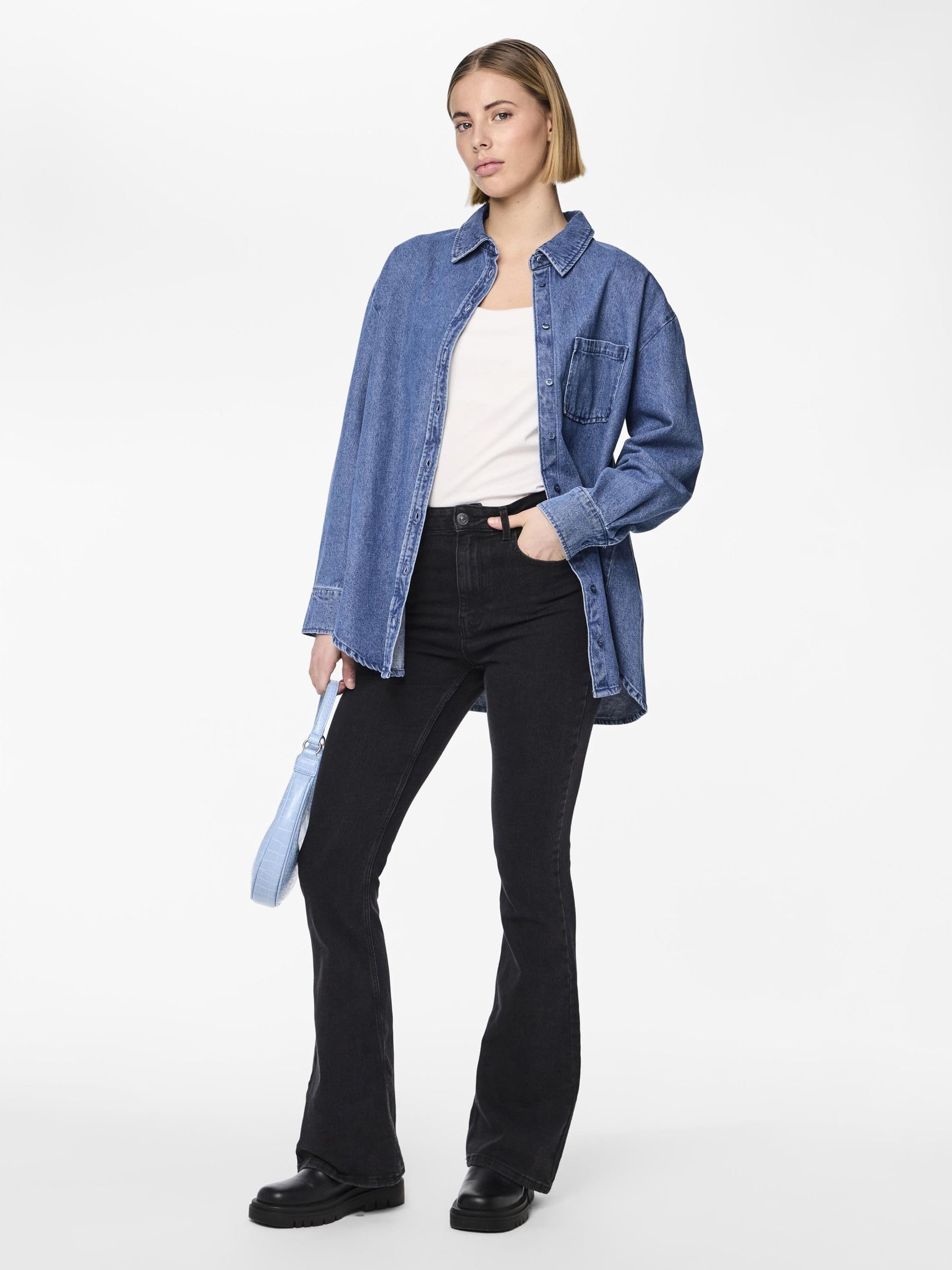PIECES Female Flared Jeans PCPEGGY HW