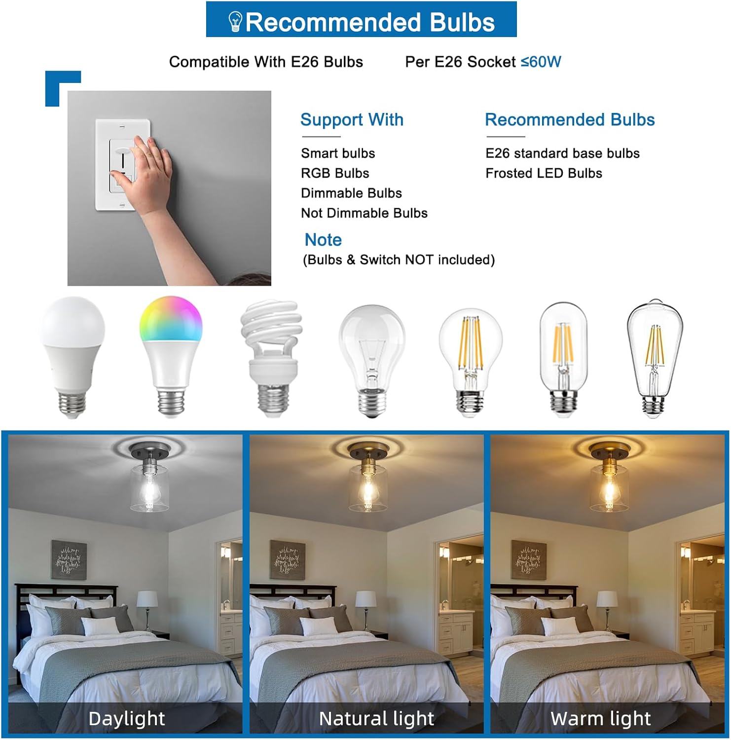 YYT Brushed Nickel 1-Light Semi Flush Mount Ceiling Light Fixtures Small Kitchen Ceiling Lights with Clear Glass Shade for Hallway Entryway Closet Bedroom Bathroom (Pack of 3)