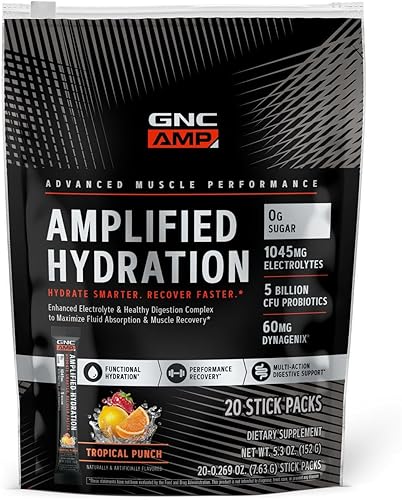 Miniatura 8 de GNC AMP Amplified Hydration  Complejo mejorado de electrolitos y digestión saludable  Lima limón  10 unidades
