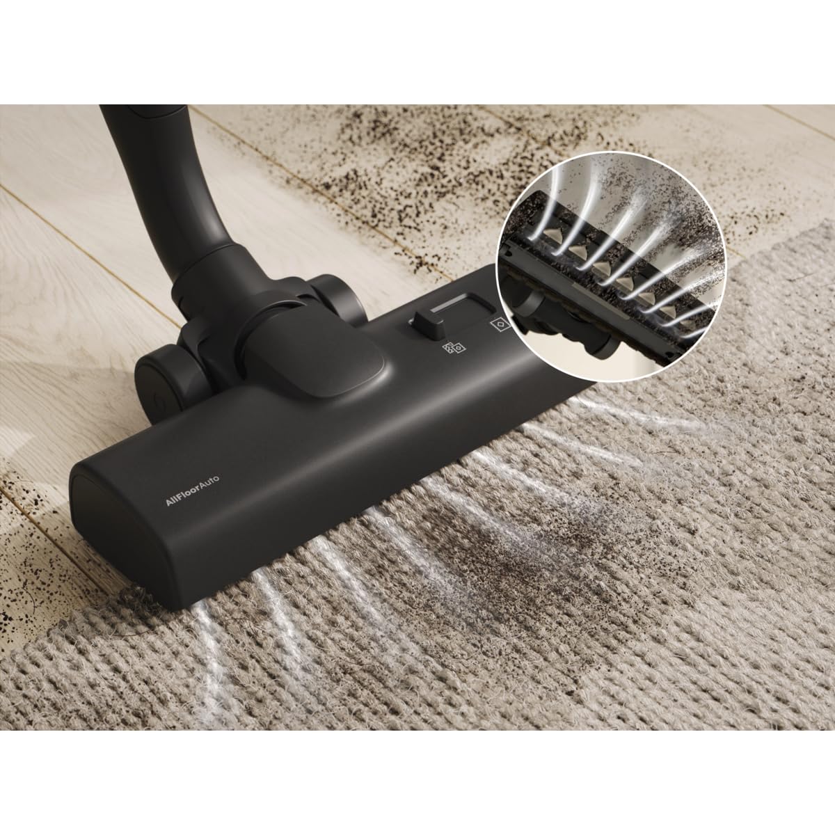 Electrolux 700 Aspiradora silenciosa con Bolsa, EB71U2LDB, Ultra silenciosa, 59 dB, AllFloor Auto para Todos los Suelos, Filtro de higiene E12, Lavable, Rango de acción de 12 m, 3,5 l, Denim Azul | Serie 700 con bolsa, 59 dB(A), PureSound+, modo automátic