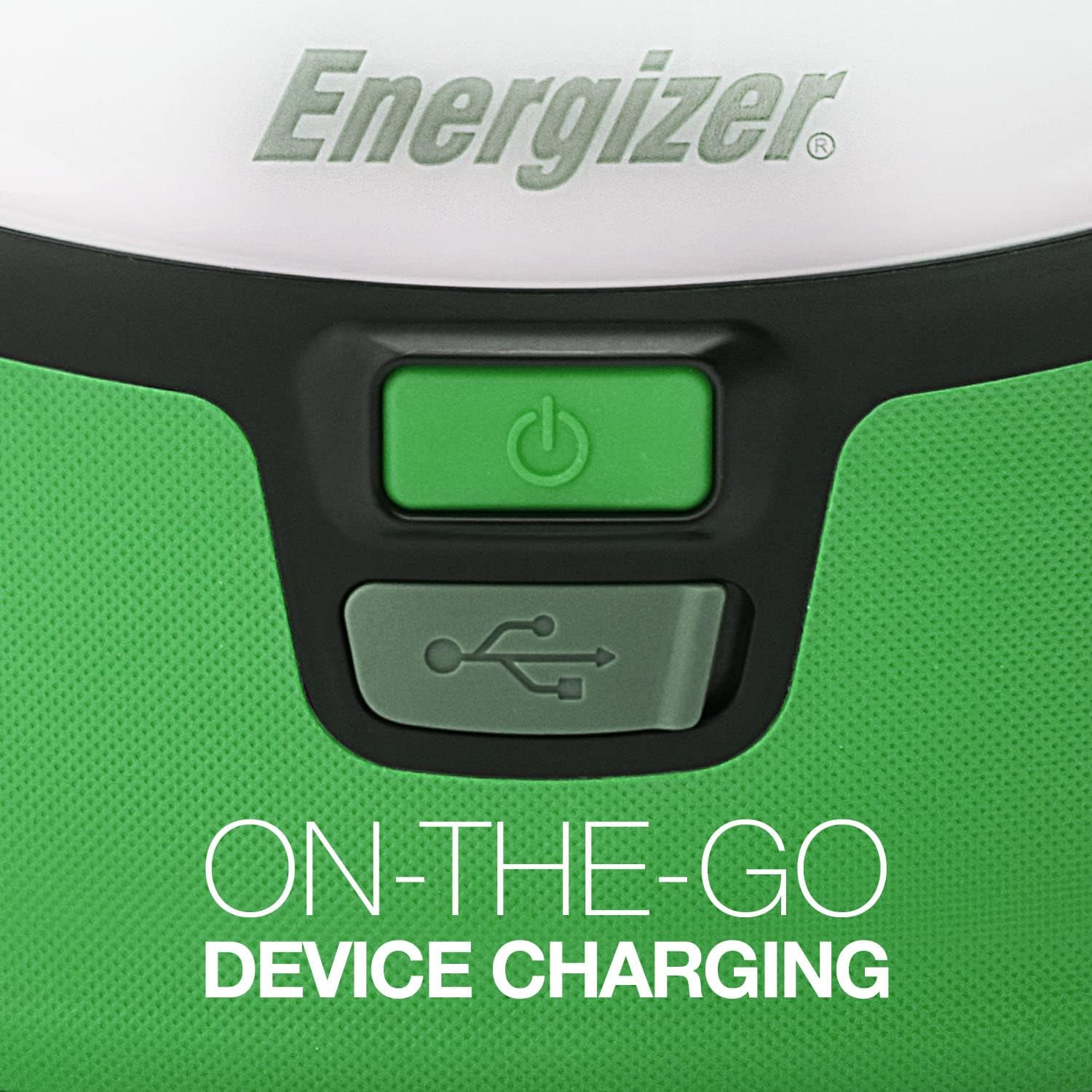 Energizer Rechargeable LED Lantern, Bright Camping Lantern, Water Resistant Emergency Light with Micro-USB Charging Cable, Pack of 1, Bright Green