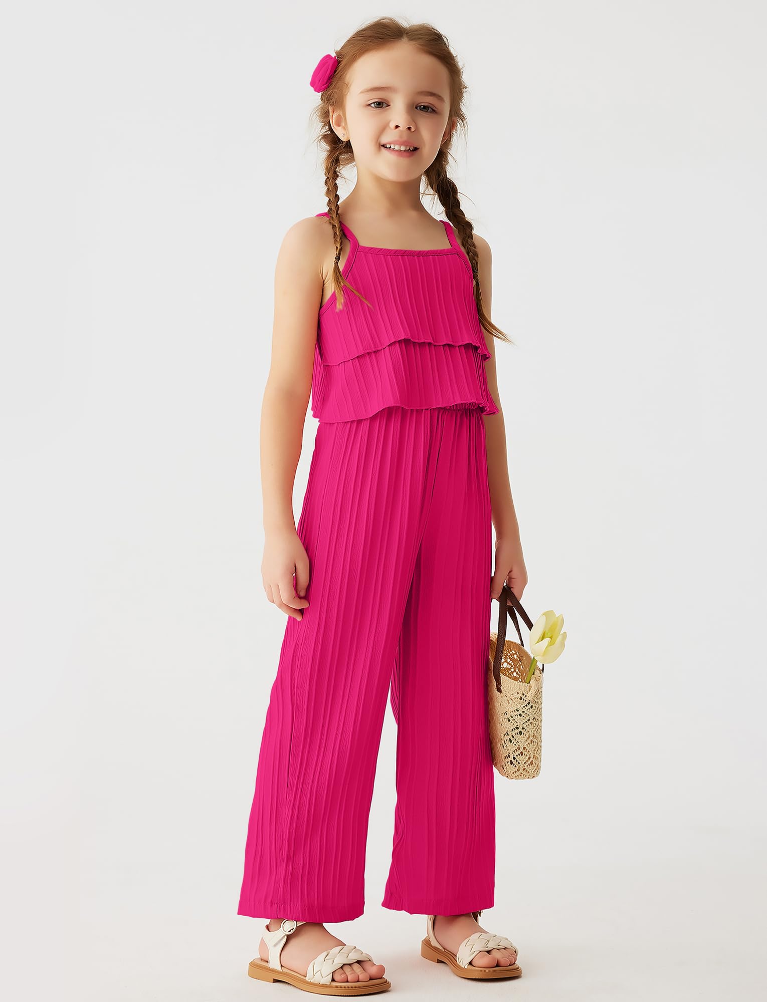 SEAUR Sommer Outfits Mädchen 2pcs Outfits Party Kleidung Kinder Outfit Urlaub Mädchen Geraffte Top