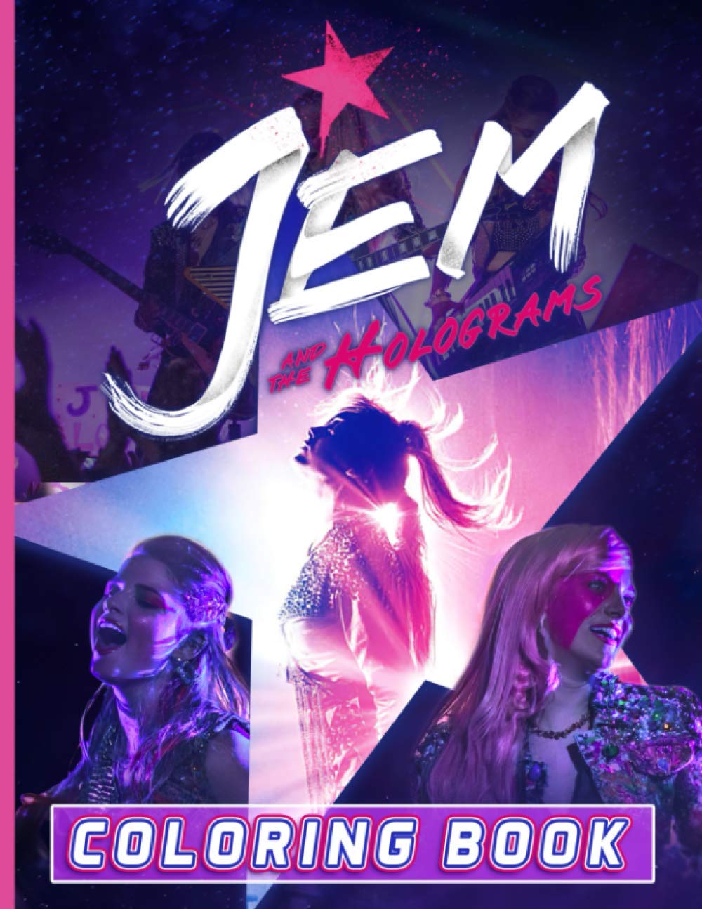 Jem And The Holograms Coloring Book: Jem And The Holograms Stress Relief Coloring Books For Adults