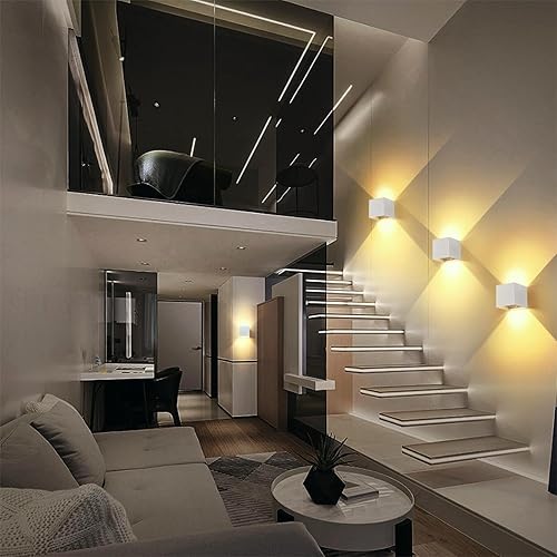 Miniatura 8 de SURPALIG Lámpara de pared con sensor de movimiento para interiores, moderna, funciona con pilas, recargable, magnética, inalámbrica, luz nocturna