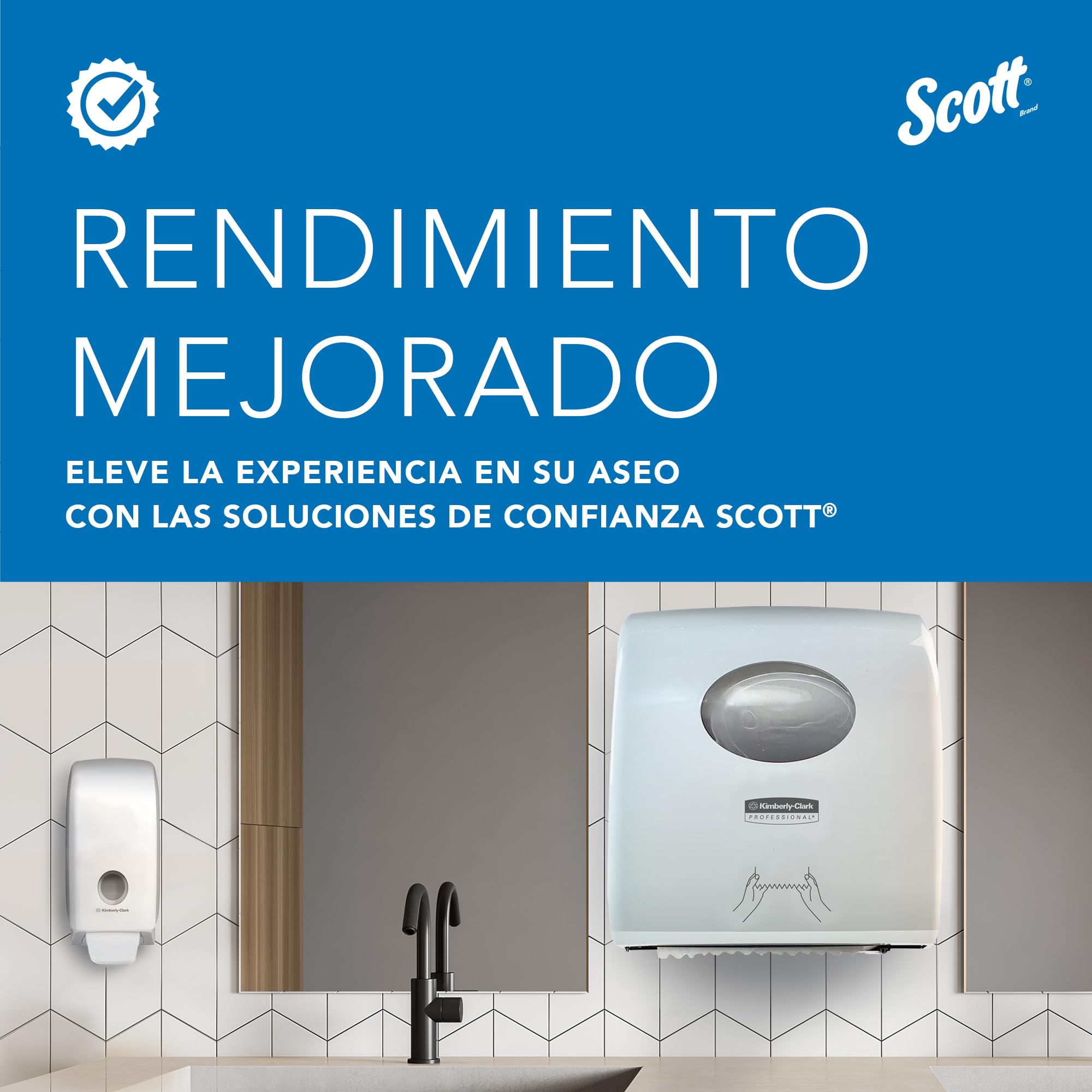 Scott Slimfold Toallas de Mano Intercaladas 5856, 12 Paquetes de 147 Hojas de Papel Compactas, Tecnología Absorbente Airflex
