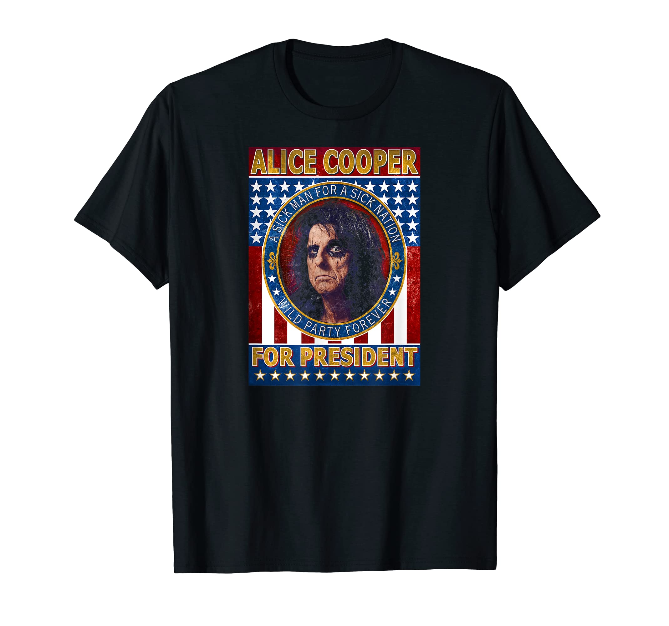 ALICE COOPERAlice Cooper For President T-ShirtOEKO-TEX STANDARD 100
