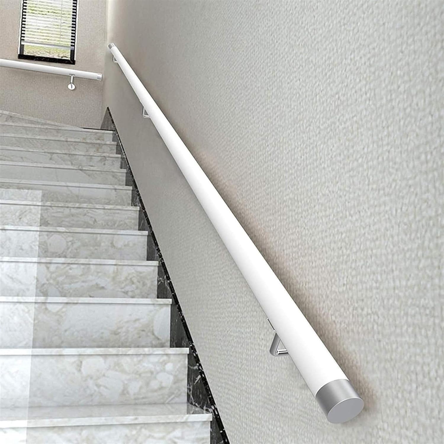 Barandilla De Escalera De Madera, Pasamanos De Escalera De Madera Antideslizante Para Interior, Villa Loft Barra De Soporte De Pasillo, Kit De Barra De Agarre, 50-440cm (B, 50cm)