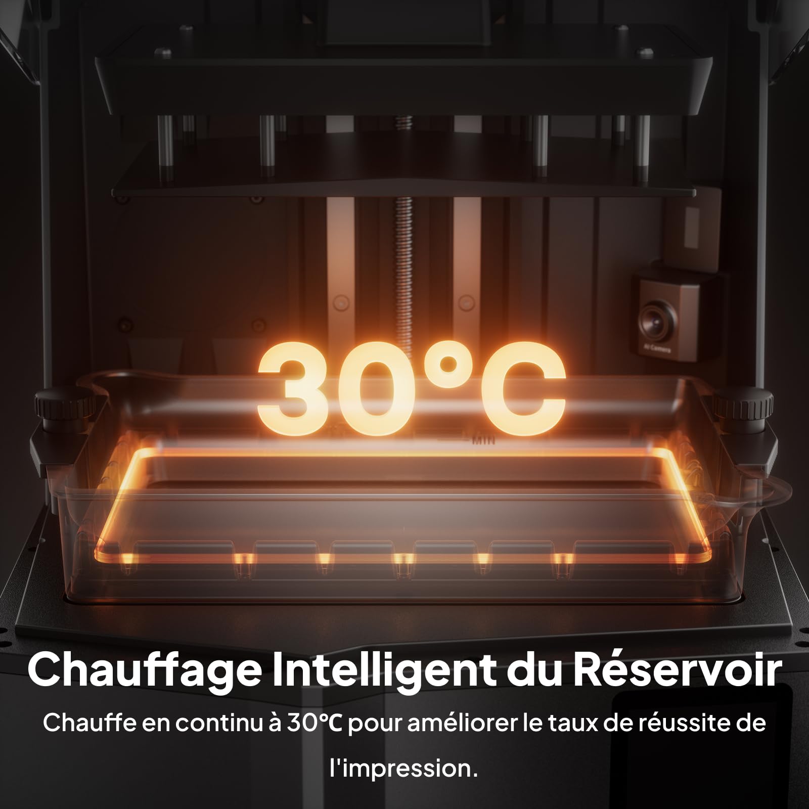 ELEGOO Saturn 4 Ultra 16K Imprimante 3D Résine avec Couvercle Rabattable, Chauffage Intelligent du Réservoir à 30 °C, Haute Vitesse 150 mm/h, Grand Format d'impression de 211,68 × 118,37 × 220 mm³