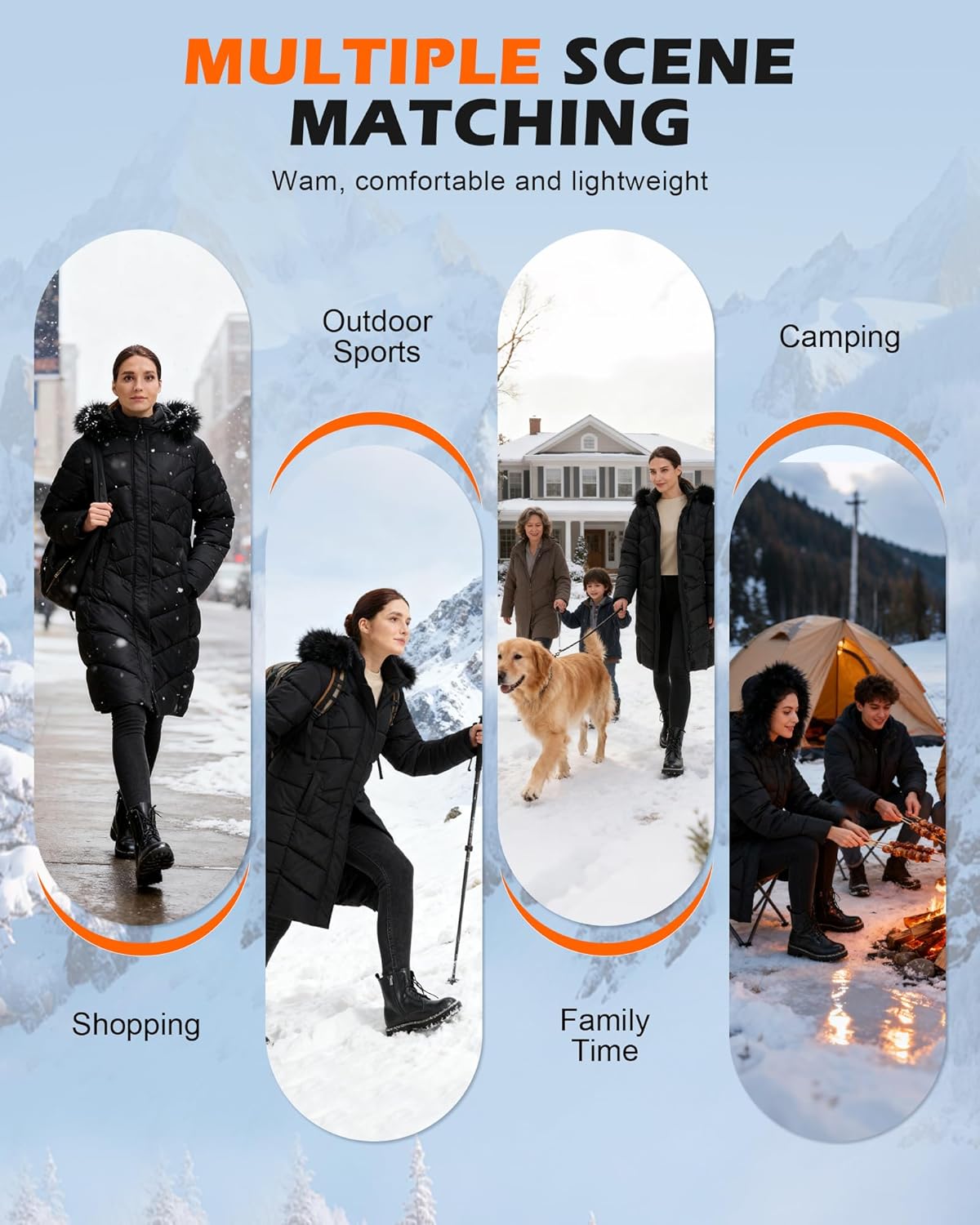 Windpost Heated Jacket for Women with 12V 10000 mAh Battery Pack,Pack Water-Resistant Slim Fit Women's Heated Coat - Image 2