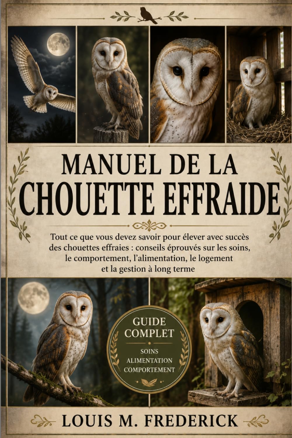 MANUEL DE LA CHOUETTE EFFARIDE: Tout ce que vous devez savoir pour élever avec succès des chouettes effraies : conseils éprouvés sur les soins, le ... le logement et la gestion à long terme