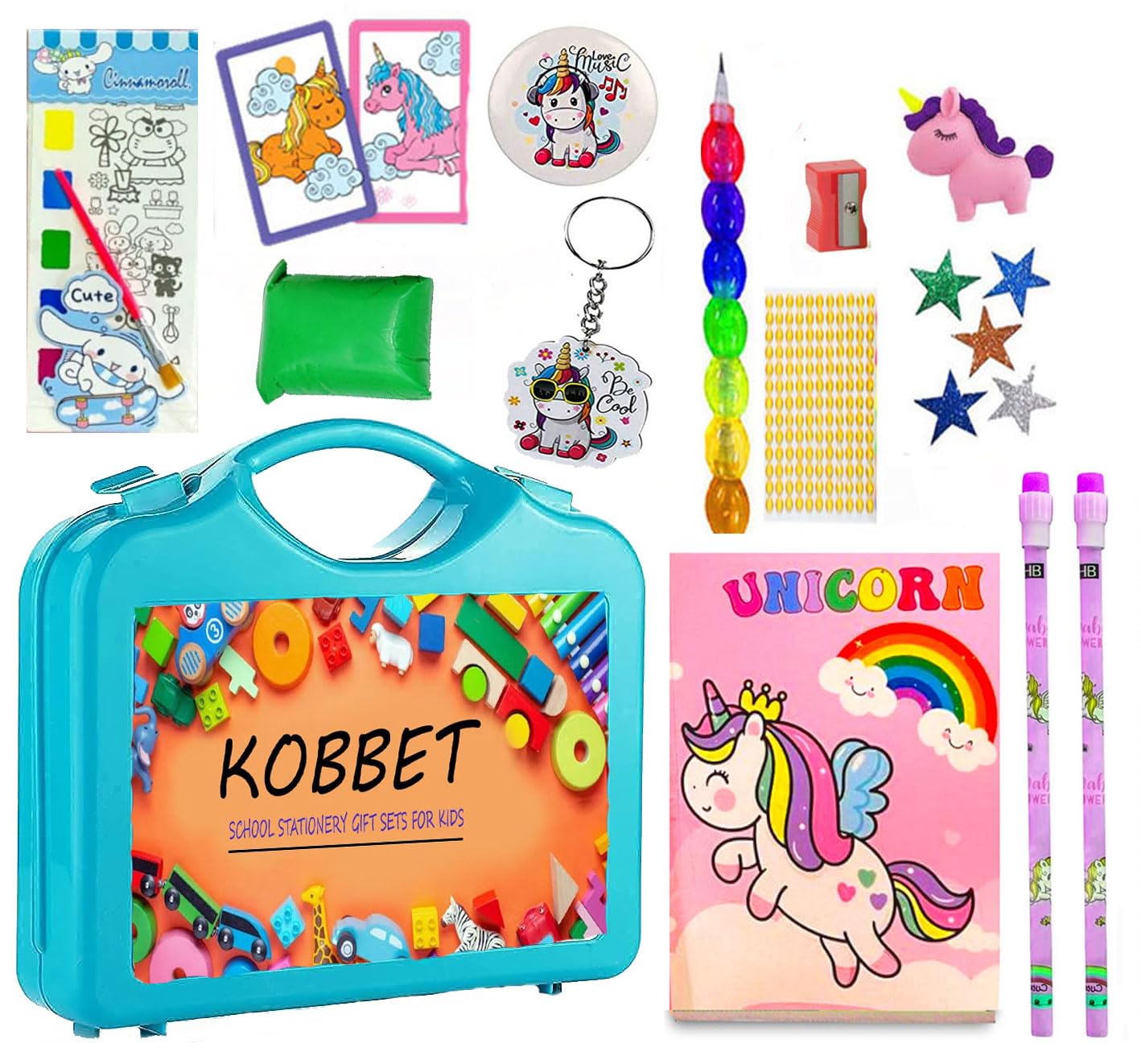 SHUDAUSHI® Unicorn Theme Gift Set for Girls, School Stationery for Girls Unicorn Theme Birthday Gift with Suitcase & All Stationery Party Favor Return Gift in Bulk for Girls Birthday Gift (Style 2) (B0CTZLSXMG) Amazon Price History, Amazon Price Tracker