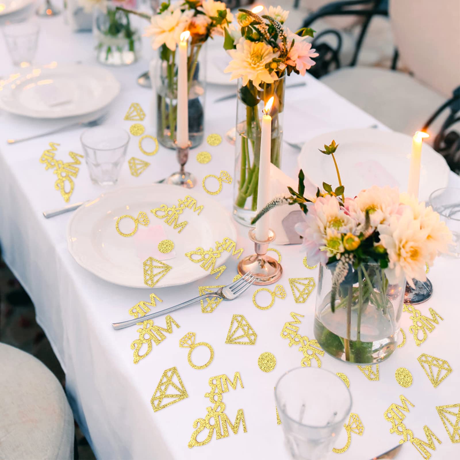 Lot De 300 Confettis En Forme De Couronne à Paillettes Pour Décoration