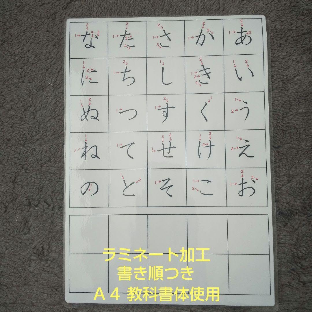 Amazon.co.jp: 5 ひらがな表 あいうえお表 ペットボトルキャップ 