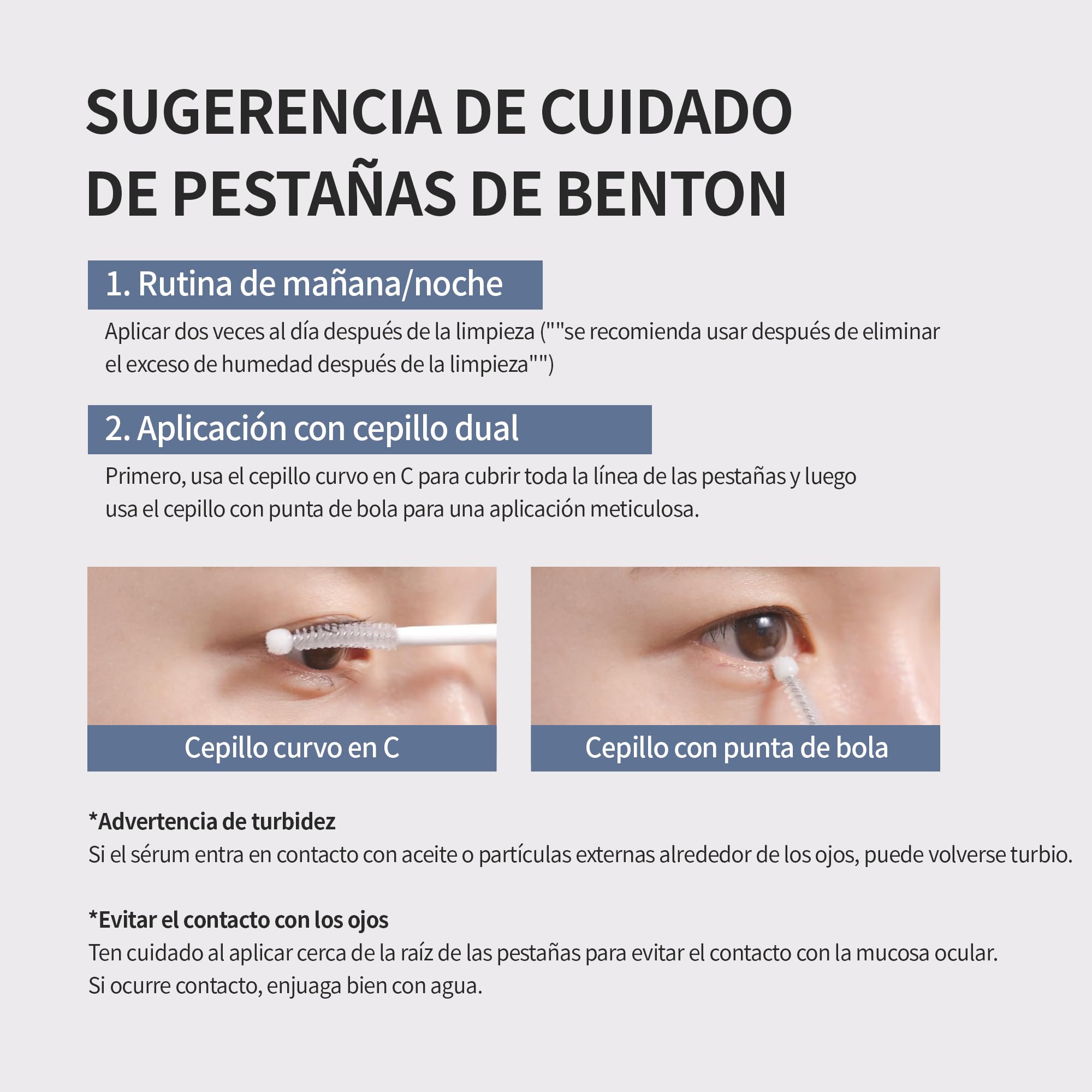 BENTON HONEST Eyelash Serum - Sérum coreano para el cuidado de las pestañas con ácido hialurónico y péptidos | Sérum para el crecimiento de pestañas y cejas (0.33 fl oz)