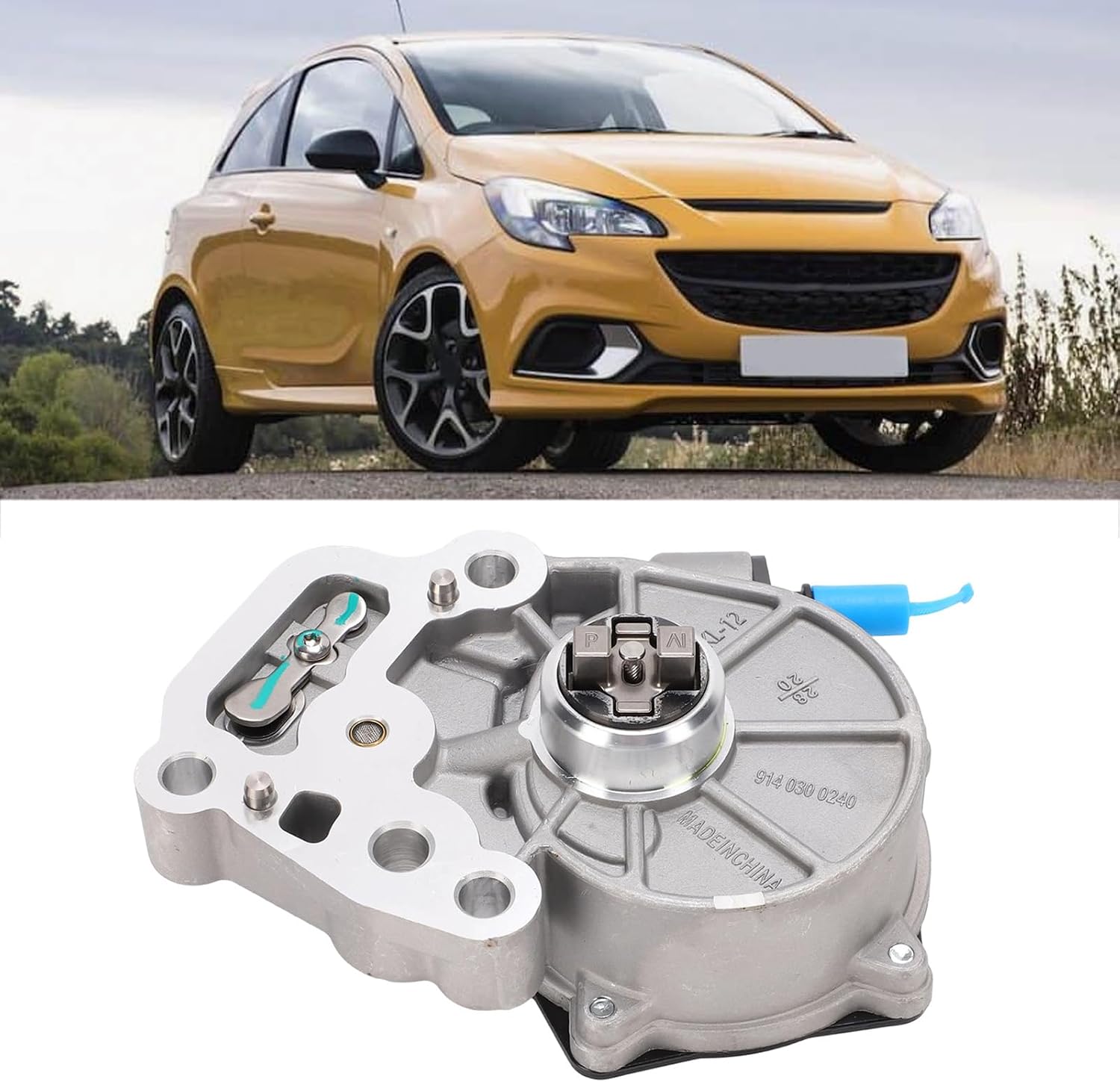 Luocute Brake Vacuum Pump, Replacement for Adam Insignia Mokka X Model, Automotive Replacement Brake Units with Stable Vacuum Output for Enhanced Braking Performance