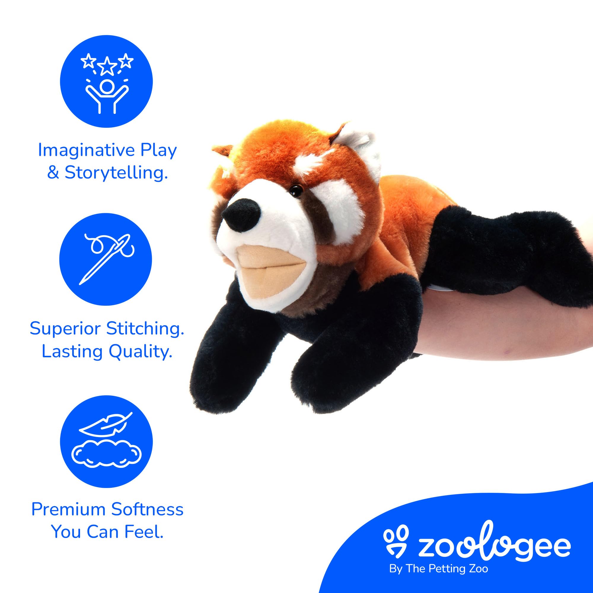 Marionnette Panda Rouge Lutteur – Peluche Interactive 15x25 Cm – Jeu De Coups Et Morsures Pour L’entraînement Quotidien – Cadeau Rigolo