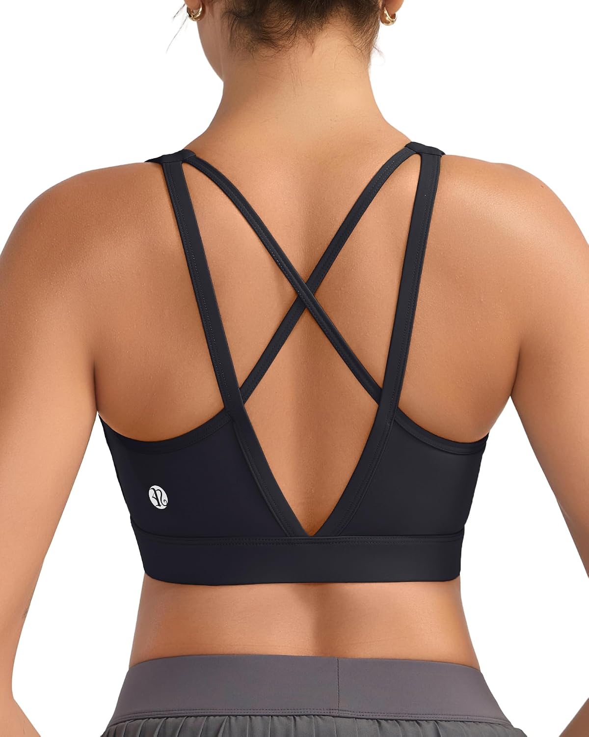 RUNNING GIRL High Impact Sports Bras for Women, High Support Running Sports Bra Moulded Cup Strappy Sports Bras