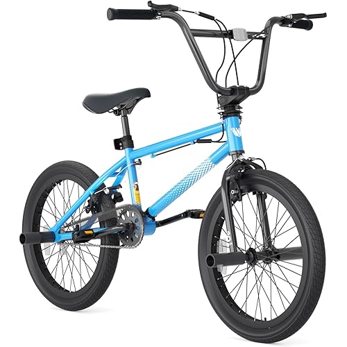 XJD Freestyle BMX Bike, 18inch 20 inch Kids Bicycles for Boys Girls Ages 5-12 Years Old Beginner-Level to Advanced Rider,20in with 360 Degree Rotor Freestyle, 4 Pegs Teen Bike